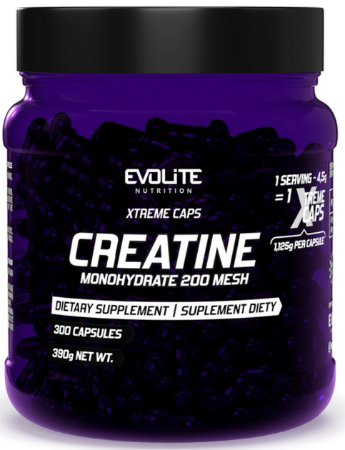 Креатин Моногидрат Evolite Nutrition Creatine Monohydrate Xtreme 300 капсул - изображение 3