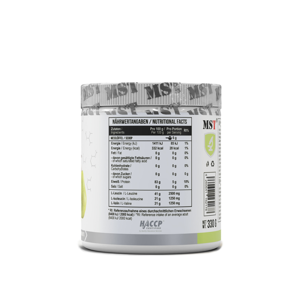 MST Nutrition, Комплекс аминокислот, BCAA Zero, груша-лайм, 55 порций, 330 г (MST-00371) - изображение 2