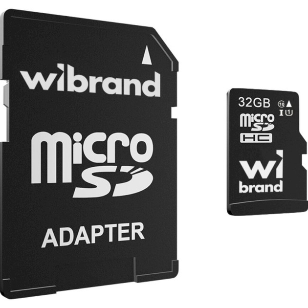 Карта пам'яті Wibrand microSDHC 32GB+Ad (WICDHU1/32GB-A) - изображение 1