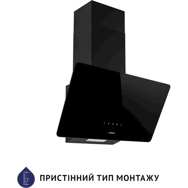 Витяжка похила Minola HVS 5224 BL 700 LED - изображение 3