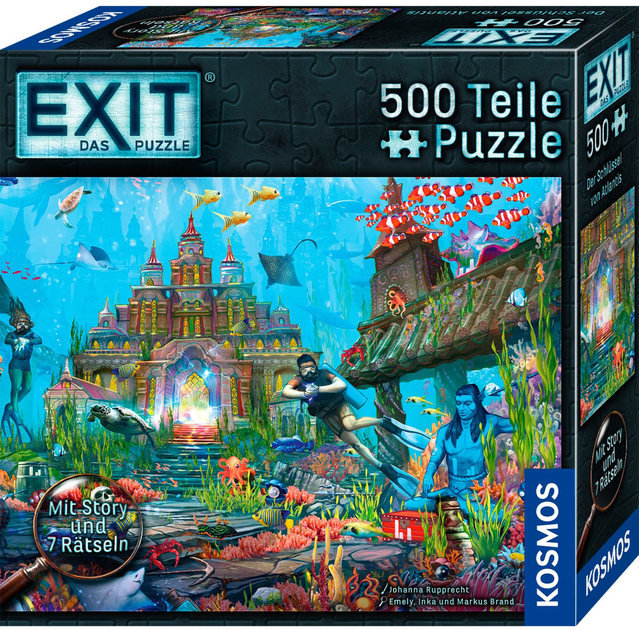 Puzzle Kosmos Exit The Key to Atlantis 68 x 48 cm 500 elementów (4002051683962) - obraz 1
