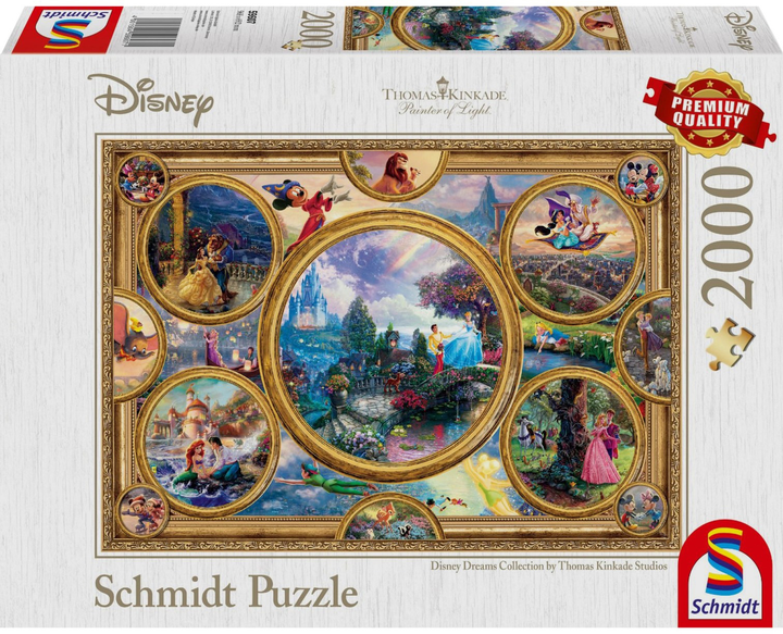 Puzzle Schmidt Disney Dreams Collection 96.8 x 69.2 cm 2000 elementów (4001504596071) - obraz 1