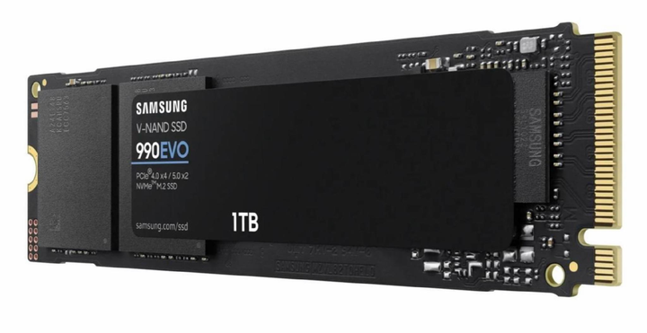 SSD накопитель Samsung 990 EVO 1 TB (MZ-V9E1T0BW) M.2 2280 PCIe 5.0 x4 NVMe V-NAND TLC - изображение 3