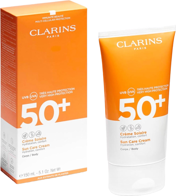 Krem przeciwsłoneczny do ciała Clarins nawilżający SPF 50+ 150 ml (3380810305029) - obraz 2