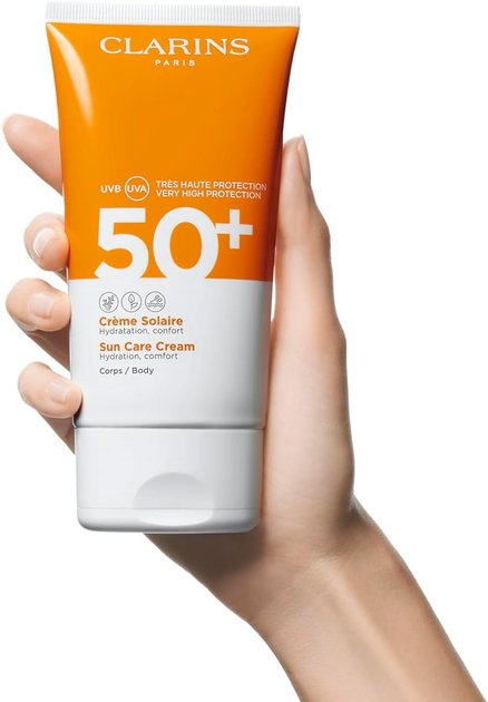 Krem przeciwsłoneczny do ciała Clarins nawilżający SPF 50+ 150 ml (3380810305029) - obraz 3