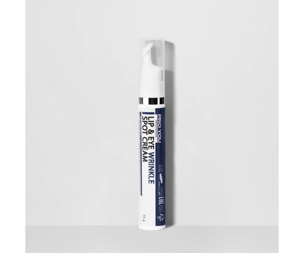 Крем от морщин вокруг глаз и губ с пептидами PRO YOU Professional Lip & Eye Wrinkle Spot Cream 15 г (11150100) - Фото 1 Крем от морщин вокруг глаз и губ с пептидами PRO YOU Professional Lip & Eye Wrinkle Spot Cream 15 г (11150100) - изображение 1