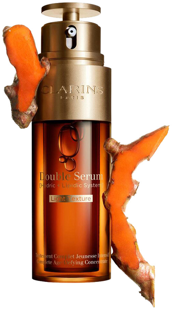 Сироватка для обличя Clarins Double Serum Light Texture Complete Age-Defying Concentrate 50 мл (3666057106965) - зображення 3