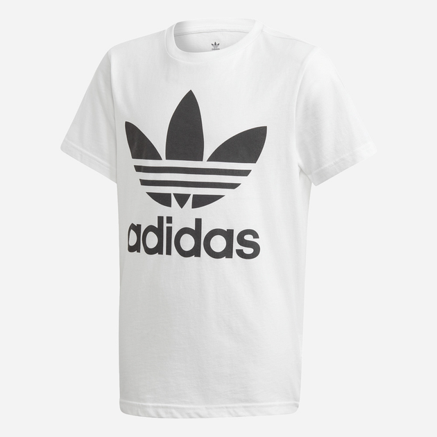 T-shirt młodzieżowy chłopięcy adidas Trefoil J 152 cm Biały (4060515201084) - obraz 1