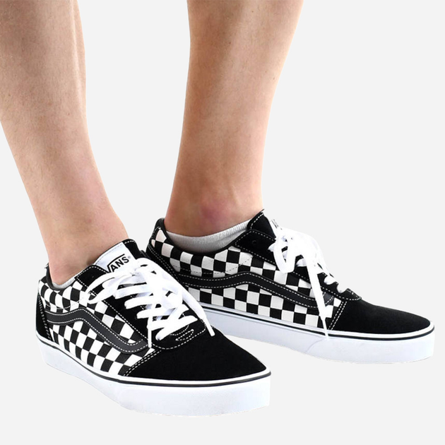 Чоловічі кеди низькі Vans Ward Checkered 44 (10.5US) Чорний/Білий (191931305675) - зображення 2