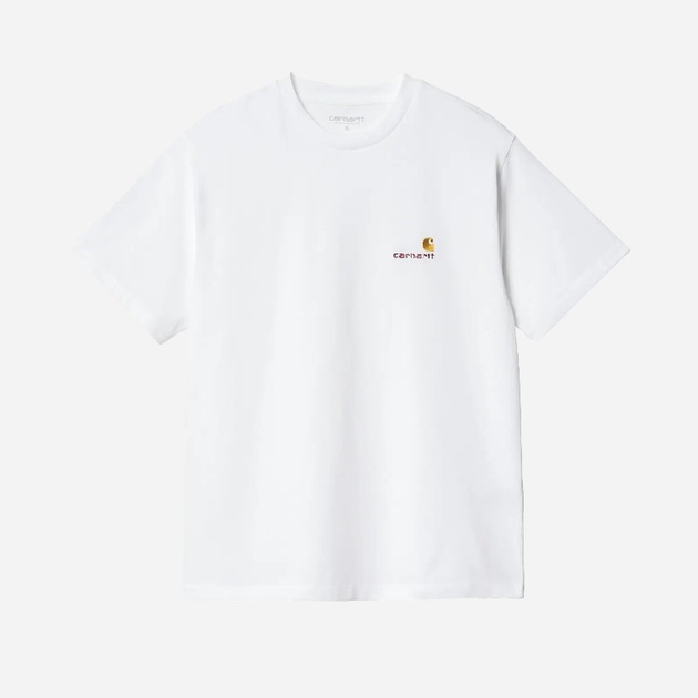 Koszulka bawełniana damska Carhartt WIP American Script W I032218-02XX XS Biała (4064958770046) - obraz 3