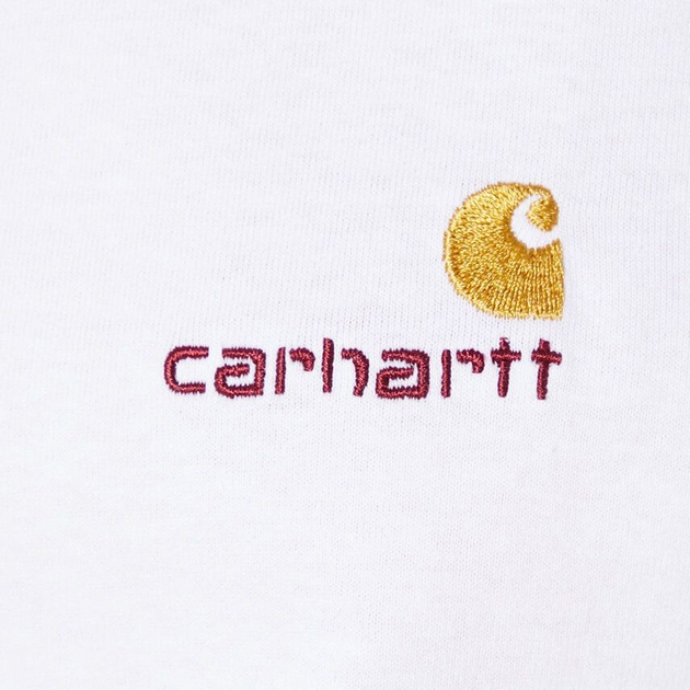 Koszulka bawełniana damska Carhartt WIP American Script W I032218-02XX XS Biała (4064958770046) - obraz 5