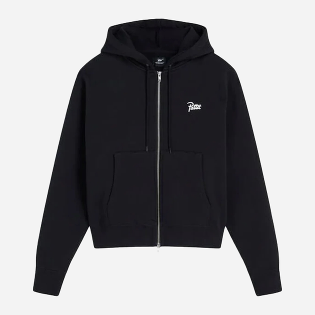 Толстовка на блискавці мужская Patta Classic Zip Up 2050-331-0203-001 M Чорна (8719523085303) - зображення 1