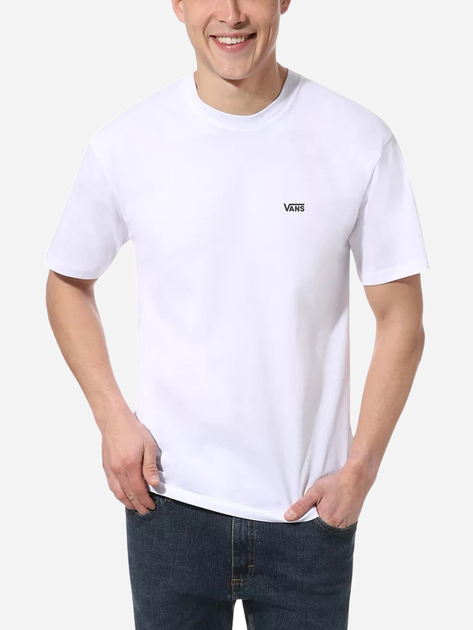 T-shirt męski długi bawełniany Vans Left Chest Logo Tee L Biały (192825010040) - obraz 1