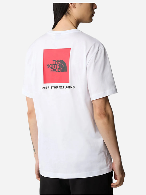 T-shirt bawełniany męski The North Face S/S Redbox NF0A87NPFN4 S Biały (196575424751) - obraz 2