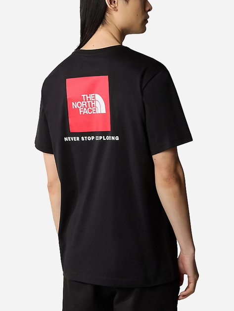 T-shirt bawełniany męski The North Face S/S Redbox NF0A87NPJK3 M Czarny (196575424829) - obraz 2