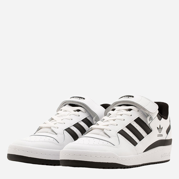 Tenisówki męskie skórzane adidas Forum Low FY7757 44.5 (10UK) Czarny/Biały (4064037254290) - obraz 2