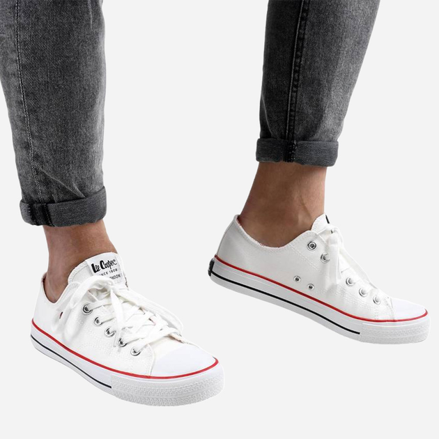 Чоловічі кеди низькі Lee Cooper LCW-22-31-0874M 45 Білі (5904292106035) - зображення 2