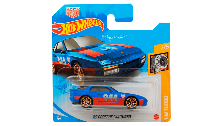 Машинка Базовая Hot Wheels '89 Porsche 944 Turbo Turbo 1:64 GTC38 Blue 1шт - изображение 2