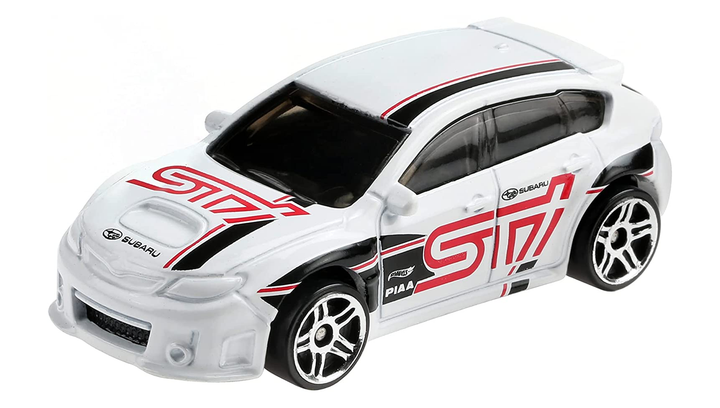 Машинка Базовая Hot Wheels Subaru WRX STI HW Speed Graphics 1:64 GTB98 White 1шт - изображение 2
