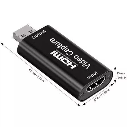 Адаптер HDMI to USB 2,0 Зовнішній модуль захоплення відео та аудіо - Фото 2 Адаптер HDMI to USB 2,0 Зовнішній модуль захоплення відео та аудіо - зображення 2