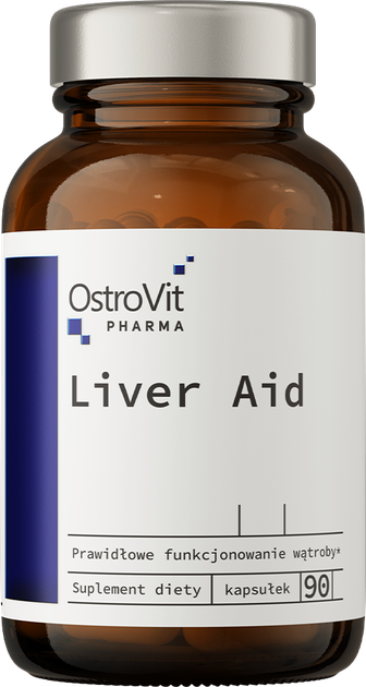 Харчова добавка OstroVit Pharma Liver Aid 90 капсул (5903246226249) - зображення 1