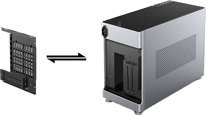 Obudowa Jonsplus i100 Pro Mini-ITX Silver (i100PRO-A Silver) - obraz 5