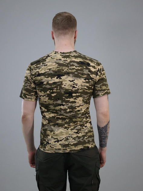 Військова бавовняна футболка піксель, армійська камуфляжна футболка піксель ЗСУ 44 - изображение 2