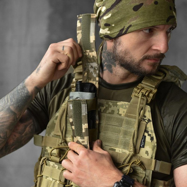 Водоотталкивающий Подсумок под турникет Cordura 1000D пиксель размер 15 х 5.5 см - изображение 2