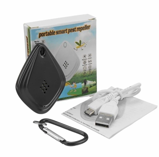 Брелок - отпугиватель насекомых ультразвуковой SMR Smart USB black Черный - изображение 4