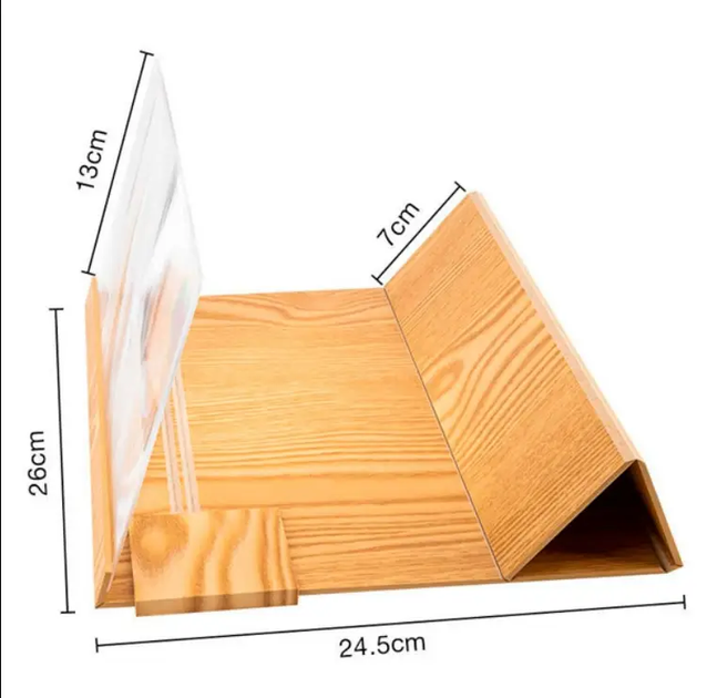 3d увеличительное стекло для телефона Enlarged Screen Magnif подставка-увеличитель экрана телефона и смартфона 432KBM - изображение 2