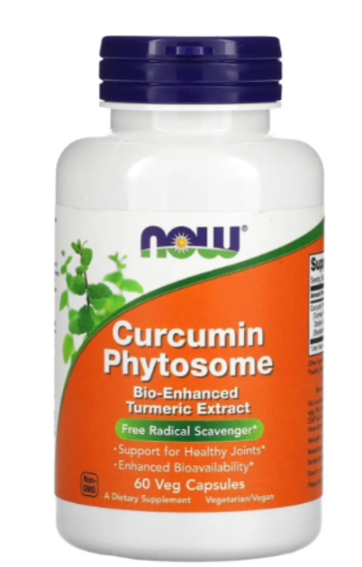 Fitosom kurkuminy Now Foods Curcumin Phytosome 60 kapsułek roślinnych (733739046420) - obraz 1