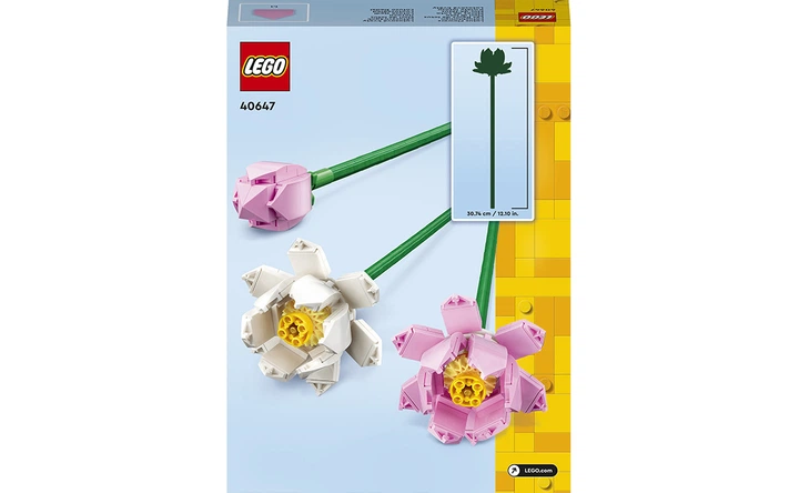 Конструктор Lego Icons Цветы лотоса, 220 деталей 40647 - Фото 3 Конструктор Lego Icons Цветы лотоса, 220 деталей 40647 - изображение 3