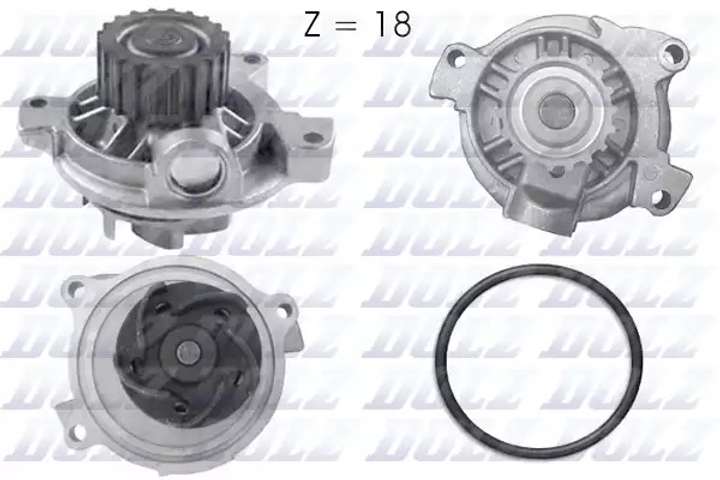 Помпа, водяной насос VW LT, VOLVO V70, DOLZ (A178) - изображение 1