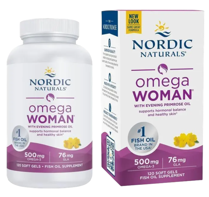 Харчова добавка Nordic Naturals з олією примули вечірньої для жінок Омега-3 120 шт (768990017803) - зображення 1