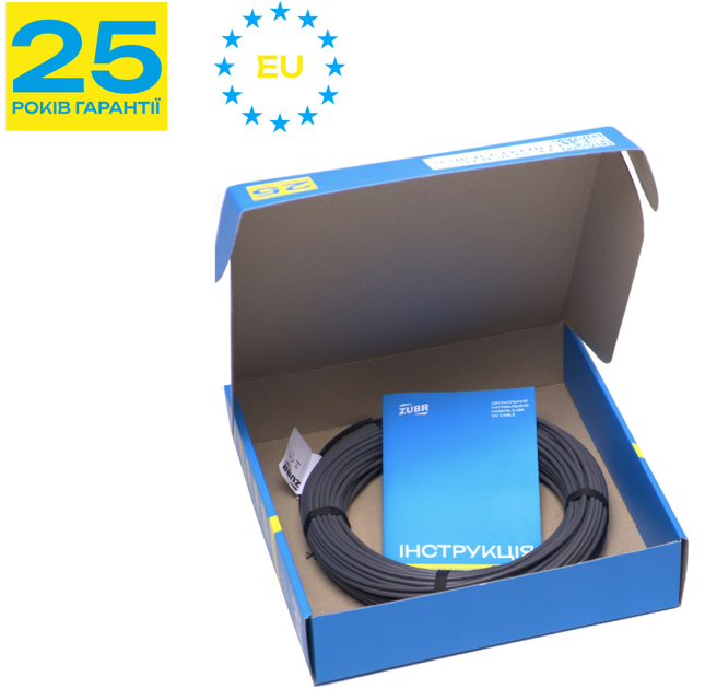 Нагревательный двухжильный кабель Zubr DC Cable 17 Вт / 2550 Вт ...