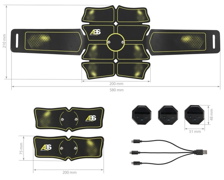 Elektrostymulator HMS ABS MASTER PRO SUPER (5907695513059) - obraz 9