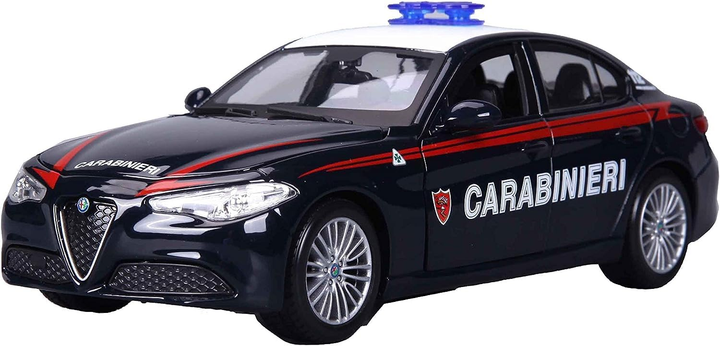 Metalowy model samochodu Bburago 18-01458 Alfa Romeo Stelvio Carabinieri 1:24 (4893993210961) - obraz 1