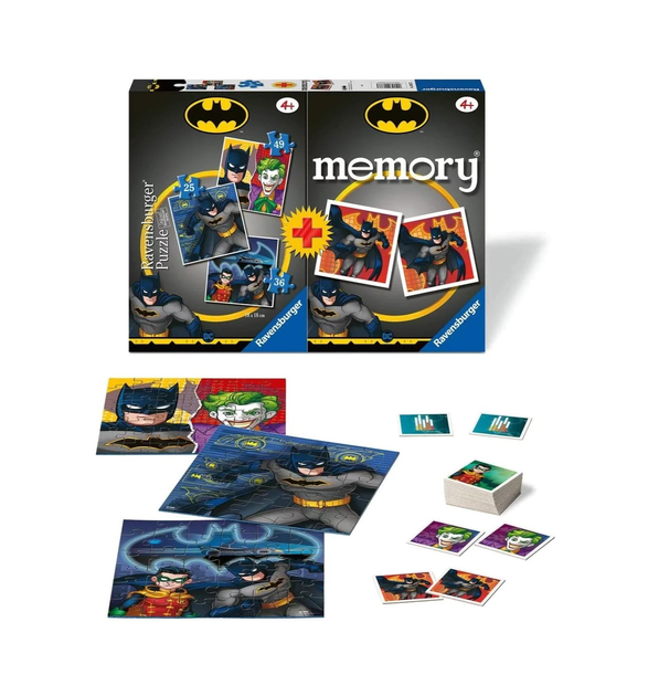 Набір пазлів Ravensburger Multipack Memory Batman 18 x 18 см 3 х 110 деталей (4005556206773) - зображення 3