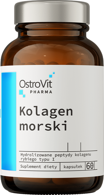 Харчова добавка OstroVit Pharma Kolagen morski 60 капсул (5903933901480) - зображення 1
