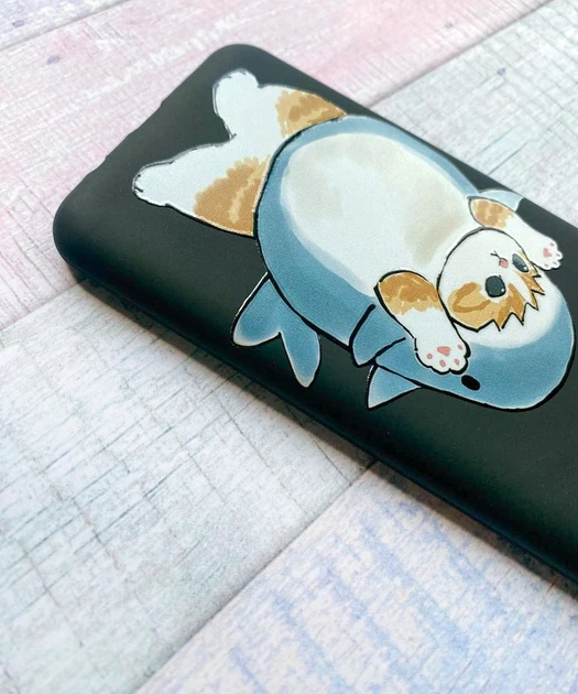 Матовий чохол на Samsung A34 5G Чорний :: Котик акула (принт 379) - Фото 3 Матовий чохол на Samsung A34 5G Чорний :: Котик акула (принт 379) - зображення 3