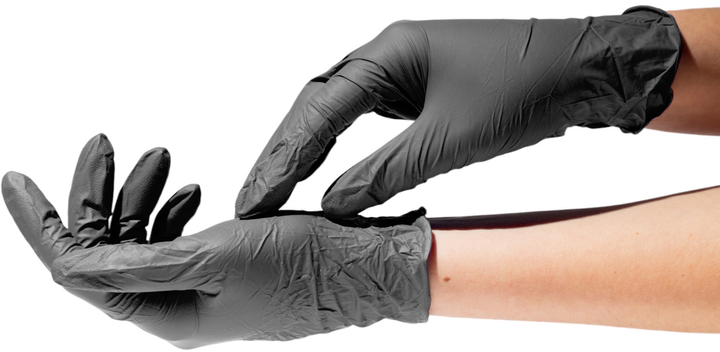 Перчатки смотровые Sangig нитриловые нестерильные Размер XL 100 шт Черные (002920) - изображение 2