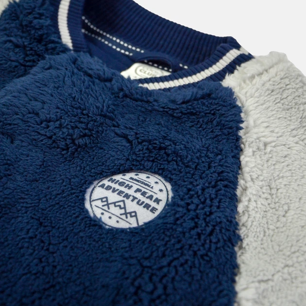 Bluza chłopięca rozpinana bez kaptura Cool Club CCB2323245 152 cm Granatowy/Szary (5903977114181) - obraz 3