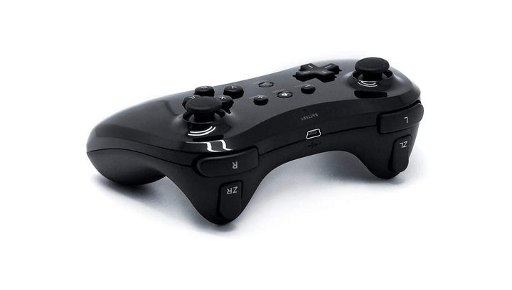 Геймпад Бездротовий RMC Wii U Pro Controller Black Б/У - зображення 4