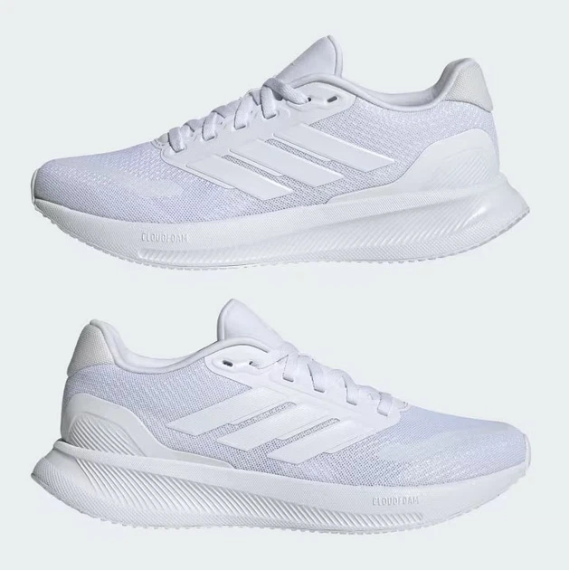 Женские кроссовки для бега Adidas Runfalcon 5 W IH7760 36 (3.5UK) 22.2 см Ftwwht/Ftwwht/Ftwwht (4067889137018) - изображение 5