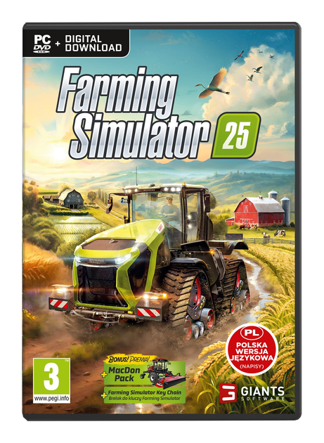 Gra PC Farming Simulator 25 (DVD + klucz elektroniczny) (4064635101002) - obraz 1