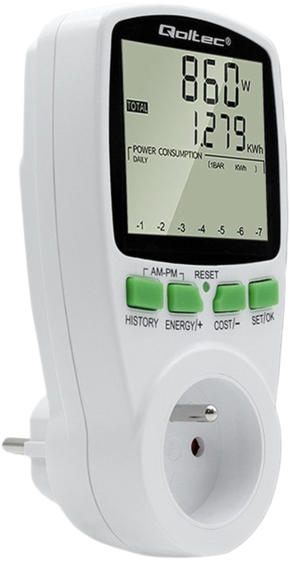 Лічильник електроенергії Qoltec PM0627 (5901878506272) - зображення 3