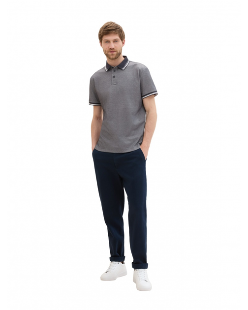 Поло Tom Tailor Polo Shirt XL Темно-синій 1041795ХХ10668 - зображення 4