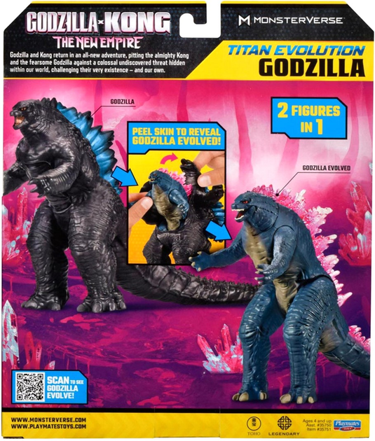 Figurka Playmates Toys Godzilla & Kong The New Empire Battle Roar Evolved 17 cm (0043377357513) - obraz 2