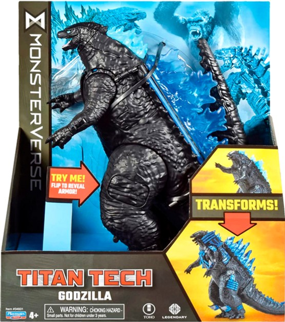 Figurka Playmates Toys Godzilla & Kong Titan Tech Godzilla 20 cm (0043377349310) - obraz 1