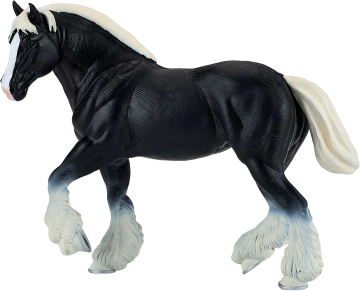 Figurka Mojo Farm Life Clydesdale Horse Black 10.7 cm (5031923810839) - obraz 2